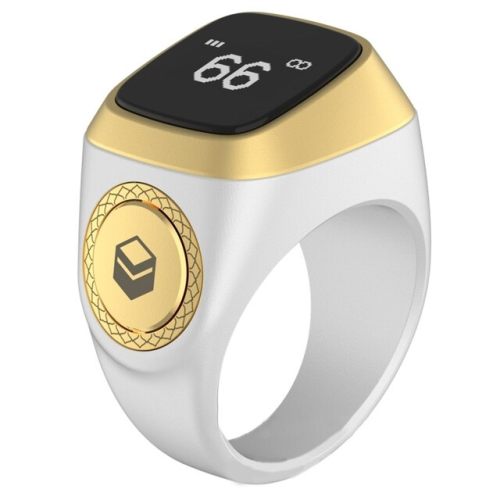 Iqibla Smart Tasbih: A New Digital Tasbeeh Ring Lite with Tally Counter, Prayer Time Vibration Reminder, and Waterproof Design for Muslim Zikr