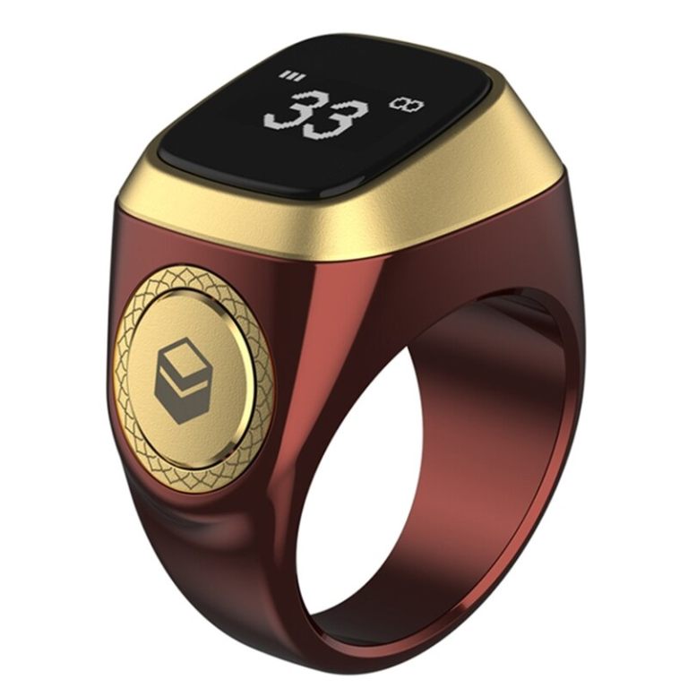 Iqibla Smart Tasbih: A New Digital Tasbeeh Ring Lite with Tally Counter, Prayer Time Vibration Reminder, and Waterproof Design for Muslim Zikr
