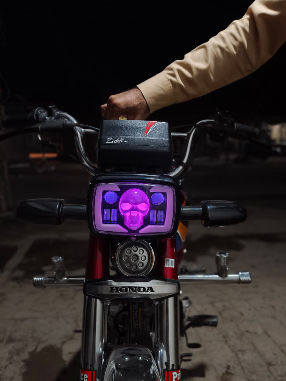 ✨ Premium Skull LED Headlight ✨ 🔥 Modified Bikes Ke Liye Perfect Choice!
